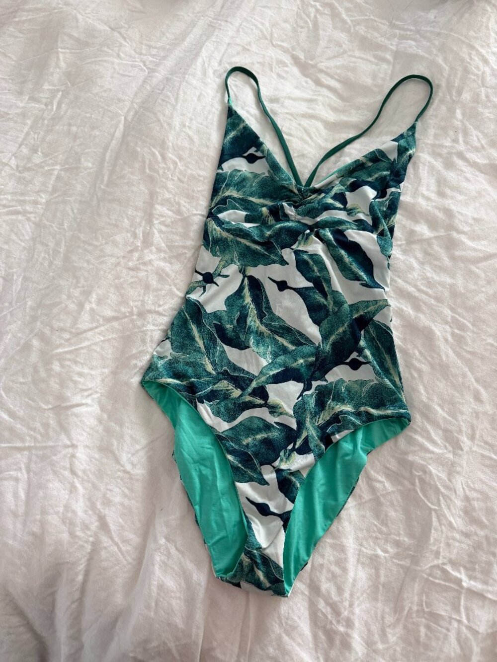 Patagonia Women's Reversible Palm Print Swimsuit, sz M